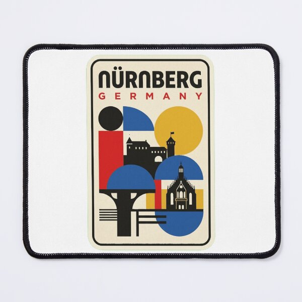 Artikelvorschau, Geometrische Retro-Nürnberg-Bauhaus-Skyline entworfen und verkauft von k3rstman1.
