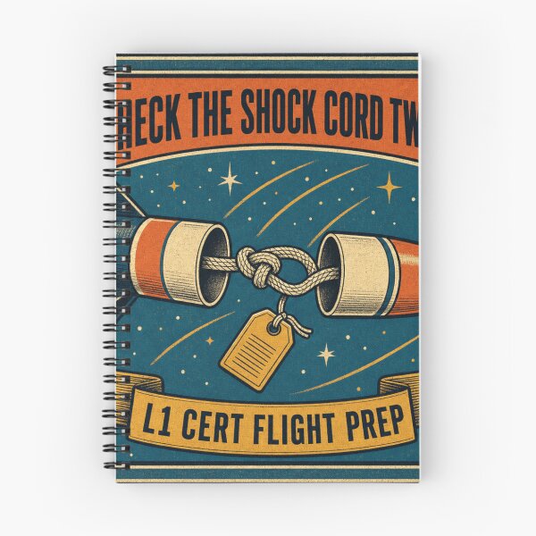 Item preview, Check The Shock Cord Twice Model Rocket Level 1 Prep Retro Plaque designed and sold by BoosterShop.