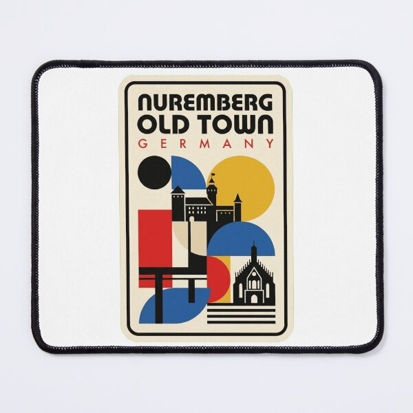 Item preview, Retro Nuremberg Old Town Bauhaus Geometric Skyline designed and sold by k3rstman1.