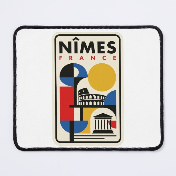 Item preview, Retro Nîmes Bauhaus Geometric Skyline designed and sold by k3rstman1.