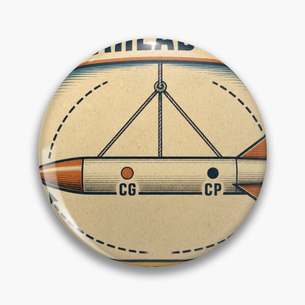 Item preview, CG Ahead Of CP Rocket Stability Swing Test Retro Plaque designed and sold by BoosterShop.