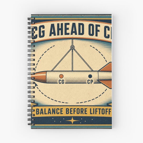 Item preview, CG Ahead Of CP Rocket Stability Swing Test Retro Plaque designed and sold by BoosterShop.