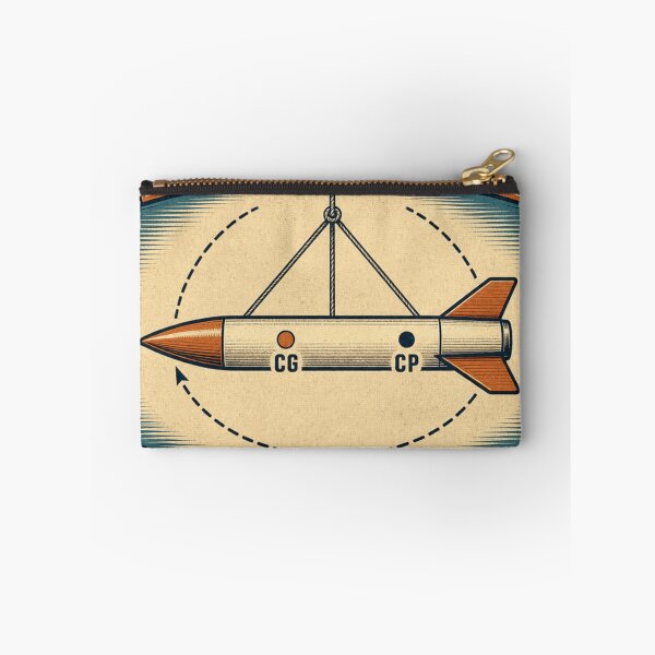 Item preview, CG Ahead Of CP Estabilidad de Cohete Prueba de Balanceo Placa Retro designed and sold by BoosterShop.