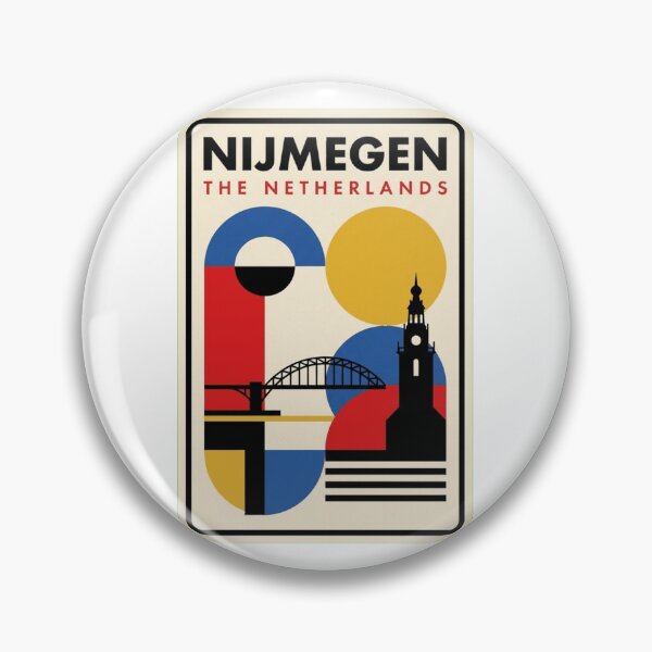 Item preview, Retro Nijmegen Bauhaus Geometric Skyline designed and sold by k3rstman1.