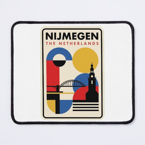 Item preview, Retro Nijmegen Bauhaus Geometric Skyline designed and sold by k3rstman1.