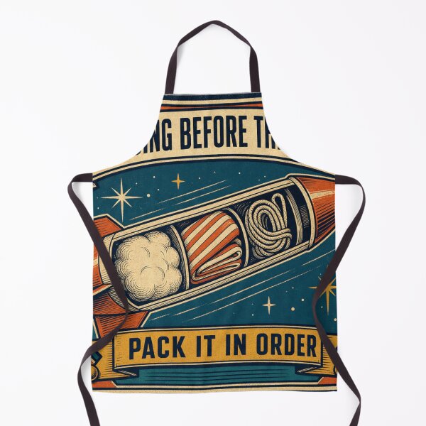 Item preview, Wadding Before The Chute Rocket Recovery Packing Retro Plaque designed and sold by BoosterShop.