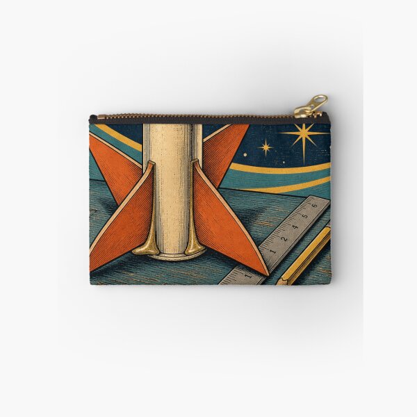 Item preview, Stable Flight Starts At The Fins Aletas de Cohete Constructor Placa Retro designed and sold by BoosterShop.