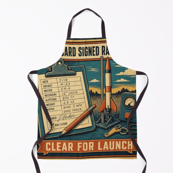 Item preview, Flight Card Signed Rail Clear Rocket Range Safety Retro Plaque designed and sold by BoosterShop.