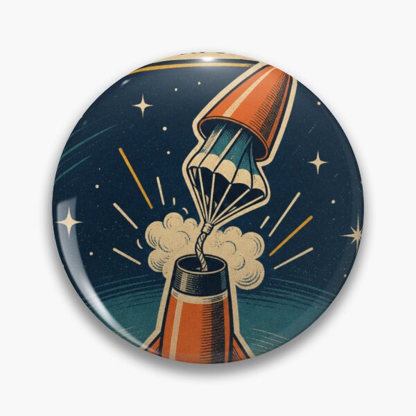 Item preview, The Ejection Charge Decides Rocket Parachute Deployment Retro Plaque designed and sold by BoosterShop.