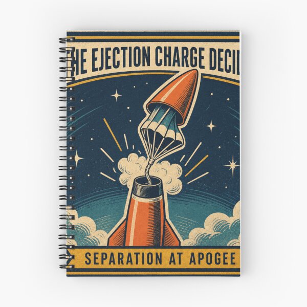 Item preview, The Ejection Charge Decides Rocket Parachute Deployment Retro Plaque designed and sold by BoosterShop.