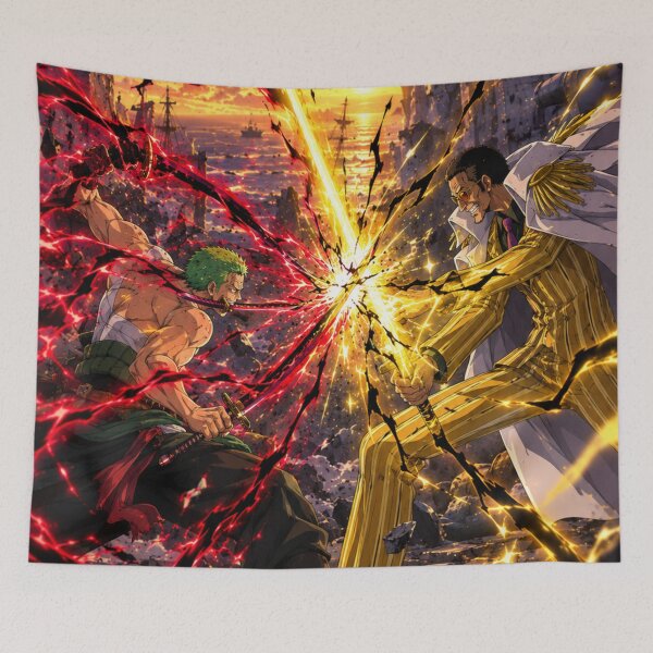 Item preview, Zoro Vs Kizaru designed and sold by jinwooo.