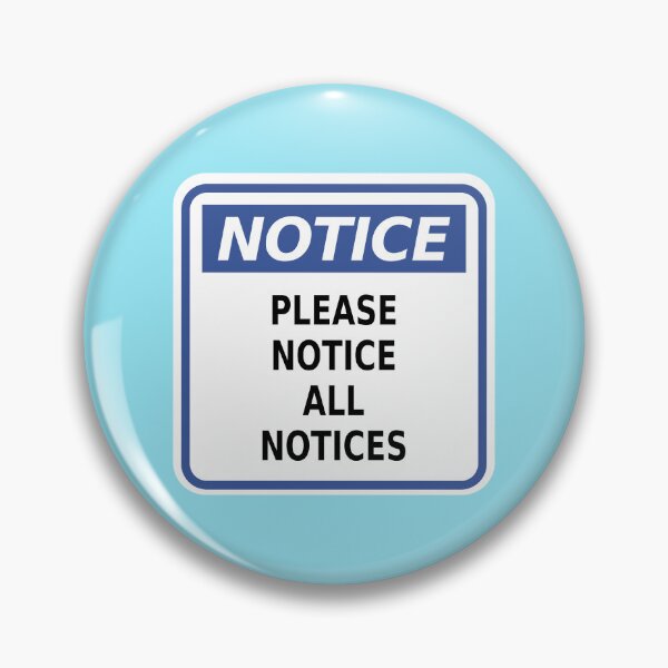 Item preview, Notice: Please Notice All Notices designed and sold by Karate Octopus.