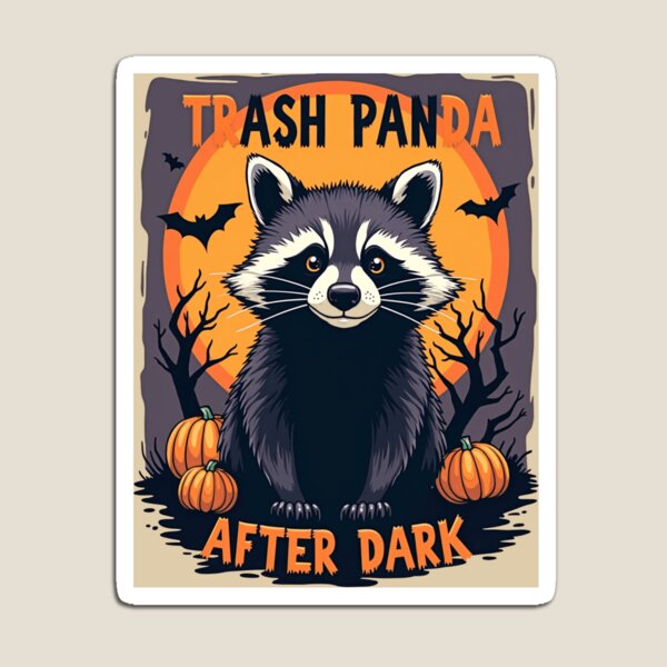 Artikelvorschau, Waschbär nach Einbruch der Dunkelheit an Halloween entworfen und verkauft von epic-phrases.