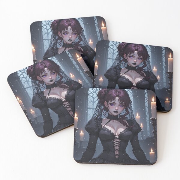Item preview, Hot Halloween Anime Babe Goth Mommy Waifu Woman designed and sold by Your New Fixation.