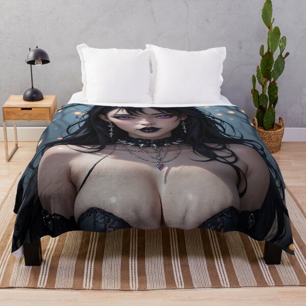 Item preview, Hot Halloween Anime Babe Goth Mommy Waifu Woman designed and sold by Your New Fixation.