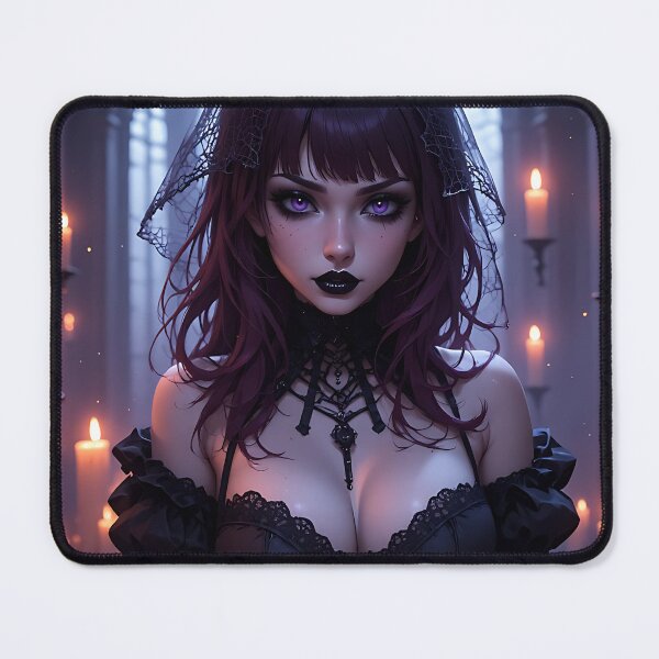 Item preview, Hot Halloween Anime Babe Goth Mommy Waifu Woman designed and sold by Your New Fixation.