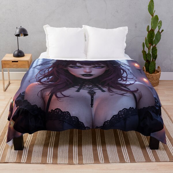 Item preview, Hot Halloween Anime Babe Goth Mommy Waifu Woman designed and sold by Your New Fixation.