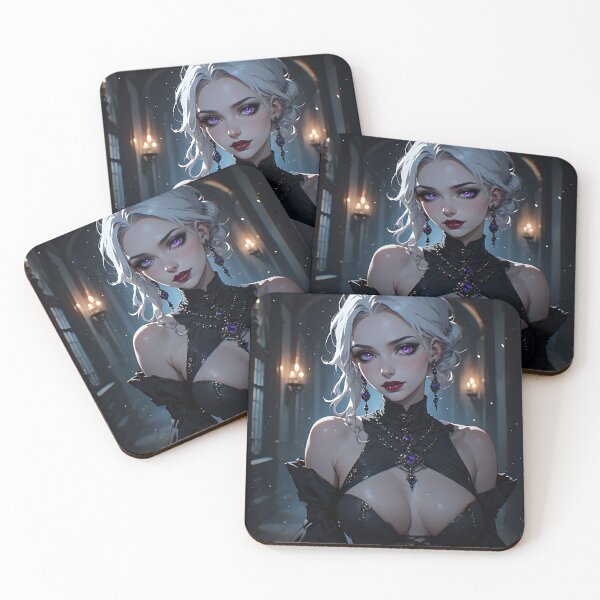 Item preview, Hot Halloween Anime Babe Goth Mommy Waifu Woman designed and sold by Your New Fixation.