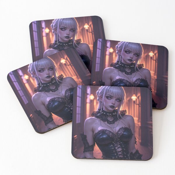 Item preview, Hot Halloween Anime Babe Goth Mommy Waifu Woman designed and sold by Your New Fixation.