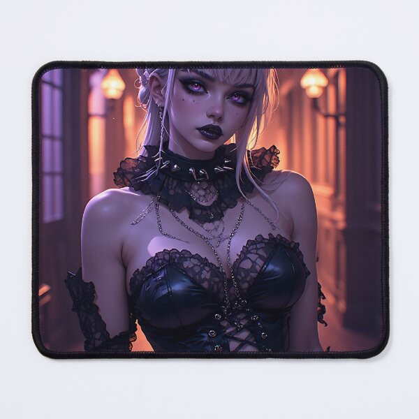 Item preview, Hot Halloween Anime Babe Goth Mommy Waifu Woman designed and sold by Your New Fixation.