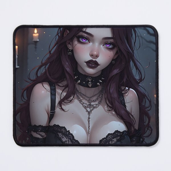 Item preview, Hot Halloween Anime Babe Goth Mommy Waifu Woman designed and sold by Your New Fixation.