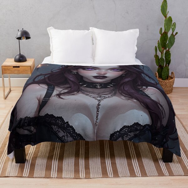 Item preview, Hot Halloween Anime Babe Goth Mommy Waifu Woman designed and sold by Your New Fixation.