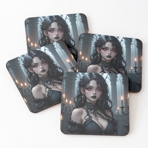 Item preview, Hot Halloween Anime Babe Goth Mommy Waifu Woman designed and sold by Your New Fixation.