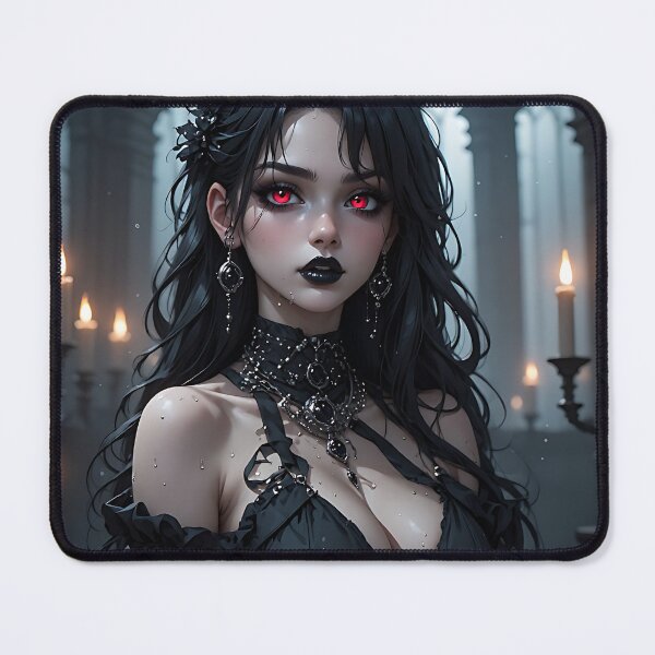 Item preview, Hot Halloween Anime Babe Goth Mommy Waifu Woman designed and sold by Your New Fixation.
