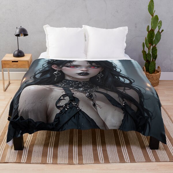 Item preview, Hot Halloween Anime Babe Goth Mommy Waifu Woman designed and sold by Your New Fixation.