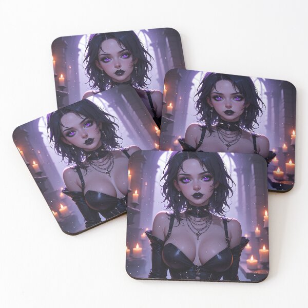 Item preview, Hot Halloween Anime Babe Goth Mommy Waifu Woman designed and sold by Your New Fixation.