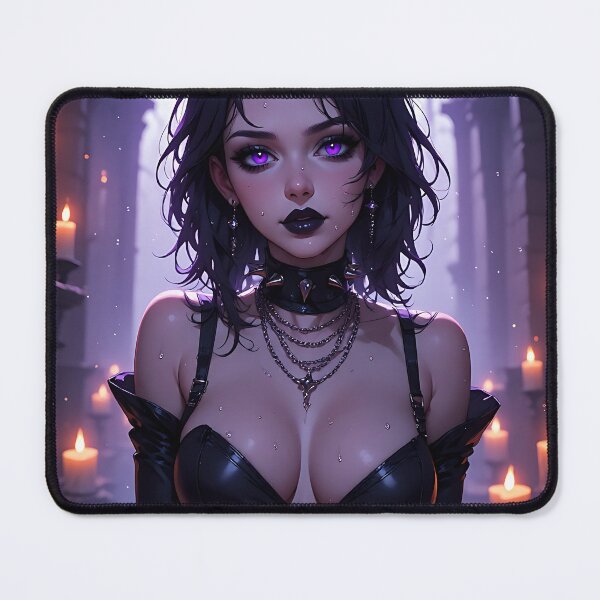 Item preview, Hot Halloween Anime Babe Goth Mommy Waifu Woman designed and sold by Your New Fixation.