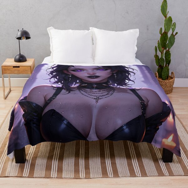 Item preview, Hot Halloween Anime Babe Goth Mommy Waifu Woman designed and sold by Your New Fixation.