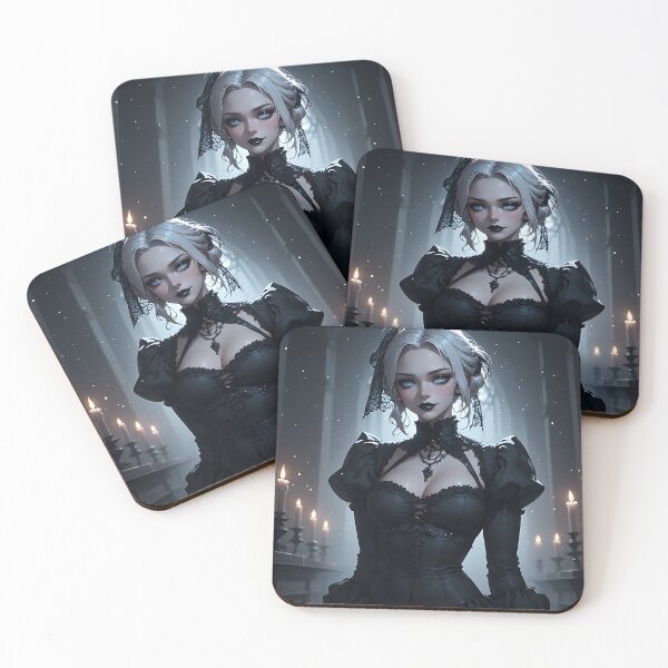 Item preview, Hot Halloween Anime Babe Goth Mommy Waifu Woman designed and sold by Your New Fixation.