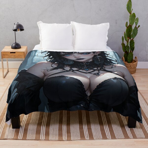 Item preview, Hot Halloween Anime Babe Goth Mommy Waifu Woman designed and sold by Your New Fixation.