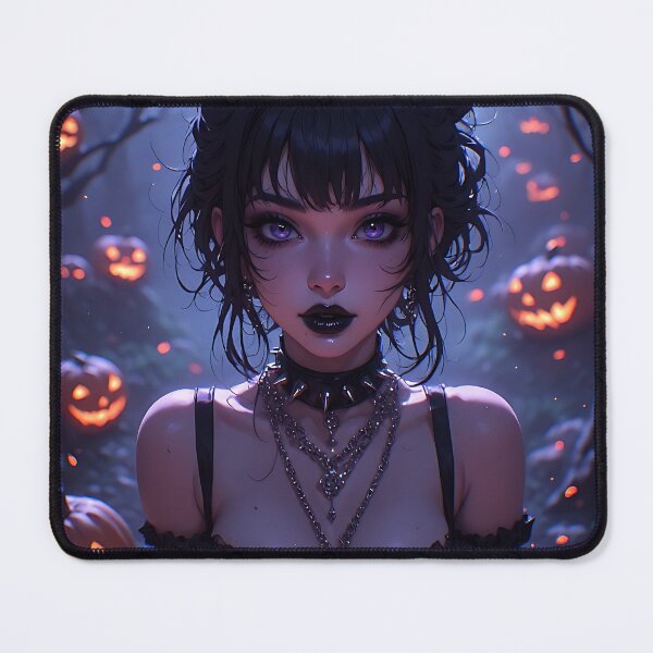 Item preview, Hot Halloween Anime Babe Goth Mommy Waifu Woman designed and sold by Your New Fixation.