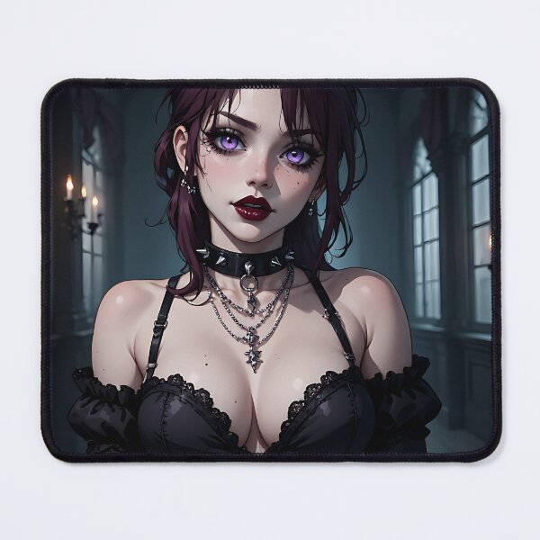 Item preview, Hot Halloween Anime Babe Goth Mommy Waifu Woman designed and sold by Your New Fixation.