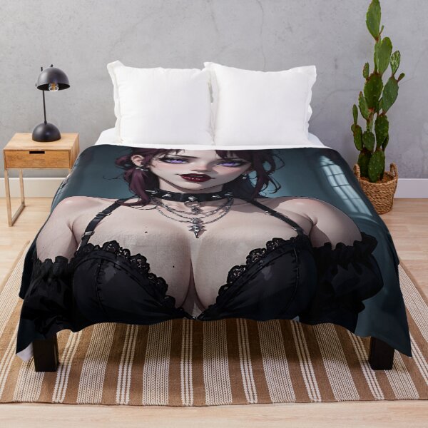 Item preview, Hot Halloween Anime Babe Goth Mommy Waifu Woman designed and sold by Your New Fixation.