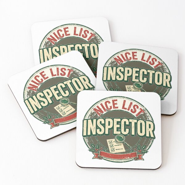 Item preview, Nice List Inspector - Funny Christmas Shirt designed and sold by KERK Art and Design.