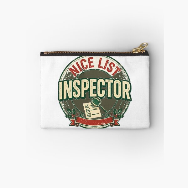 Item preview, Nice List Inspector - Funny Christmas Shirt designed and sold by KERK Art and Design.