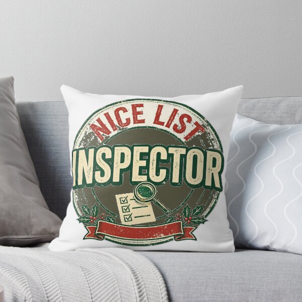Item preview, Nice List Inspector - Funny Christmas Shirt designed and sold by KERK Art and Design.