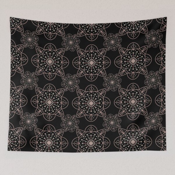 Item preview, Mandala Black Background Seamless Design designed and sold by Cato Designs.