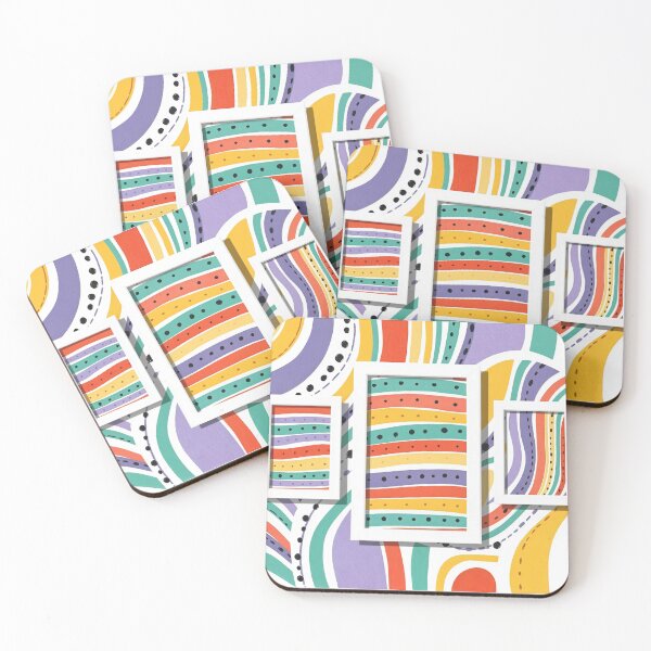Item preview, Colorful Curves – Playful Modern Abstract designed and sold by tambanow.