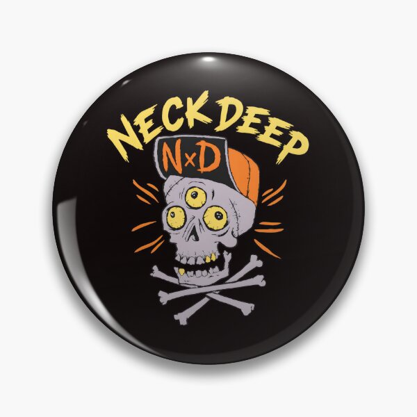 Item preview, NECK DEEP Skull Three Eyes Cap Bones Rad  designed and sold by LookaaL.