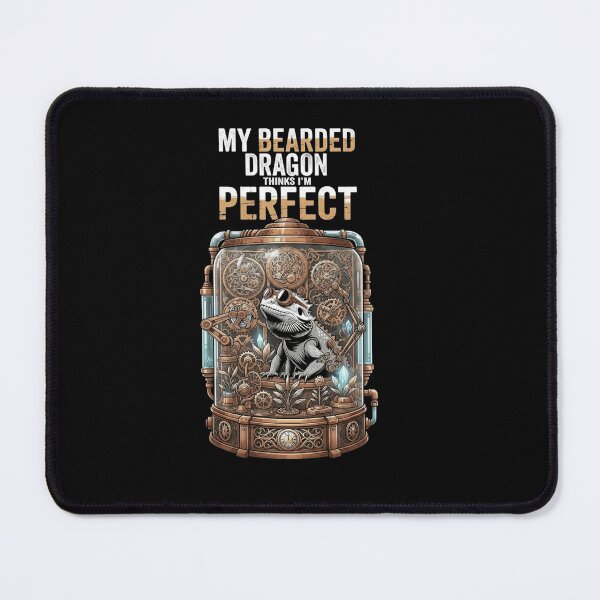 Item preview, My Bearded Dragon Thinks Im Perfect Cute Steampunk Terrarium Art designed and sold by Ostericaimusa.