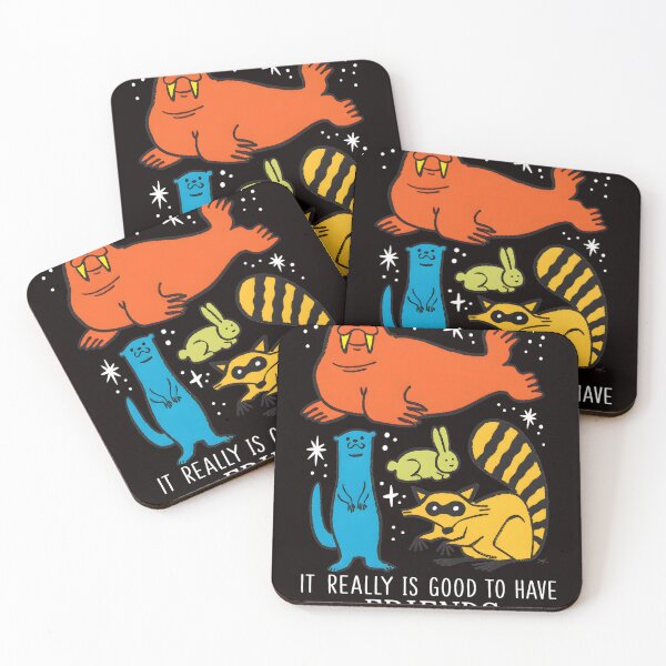 Item preview, Cute Animal Friends Quote Art designed and sold by LookaaL.