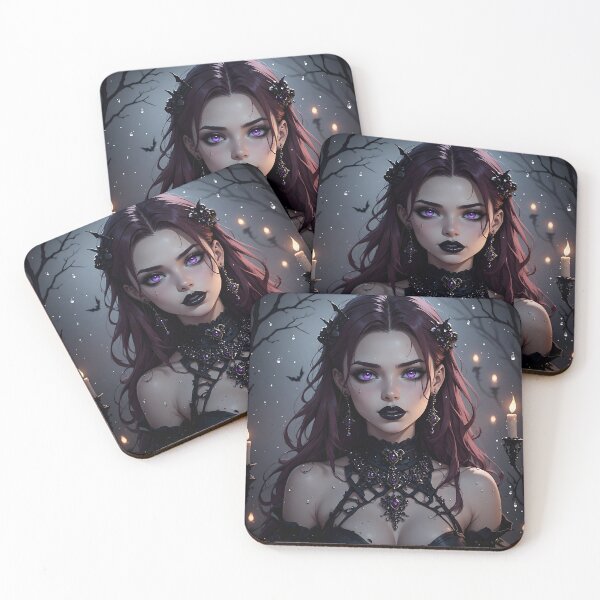 Item preview, Hot Halloween Anime Babe Goth Mommy Waifu Woman designed and sold by Your New Fixation.