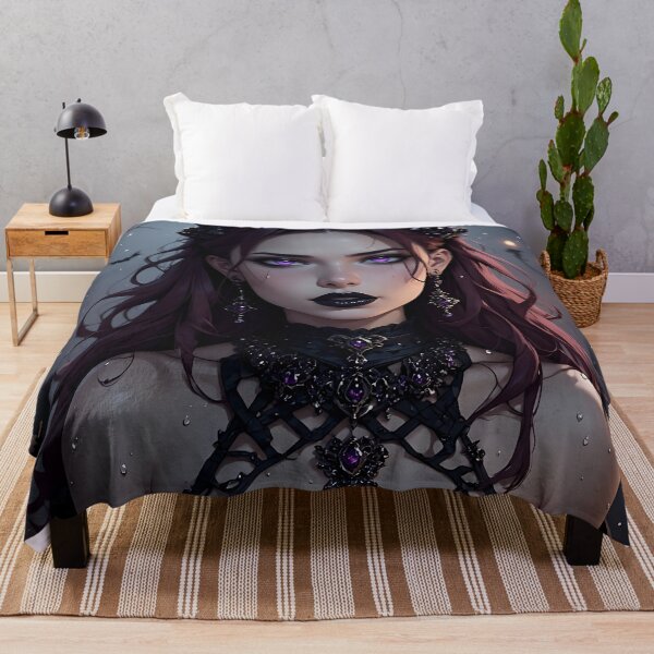 Item preview, Hot Halloween Anime Babe Goth Mommy Waifu Woman designed and sold by Your New Fixation.
