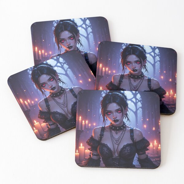 Item preview, Hot Halloween Anime Babe Goth Mommy Waifu Woman designed and sold by Your New Fixation.