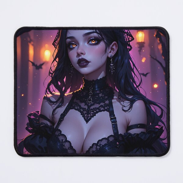 Item preview, Hot Halloween Anime Babe Goth Mommy Waifu Woman designed and sold by Your New Fixation.