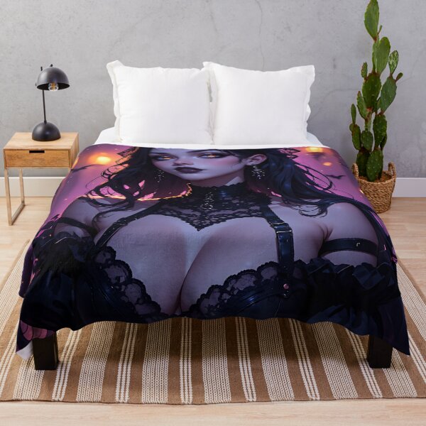 Item preview, Hot Halloween Anime Babe Goth Mommy Waifu Woman designed and sold by Your New Fixation.
